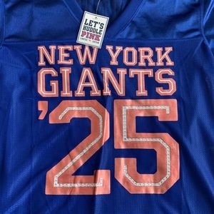 New York Giants Victoria Secrets PINK Jersey Top